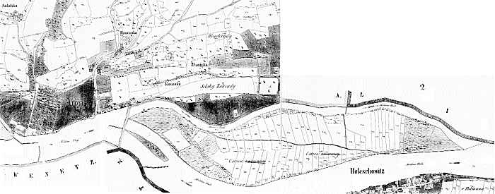 Mapa stabilnho katastru z roku 1848