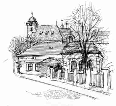 Kostel sv. Gotharda a hostinec Na slamníku